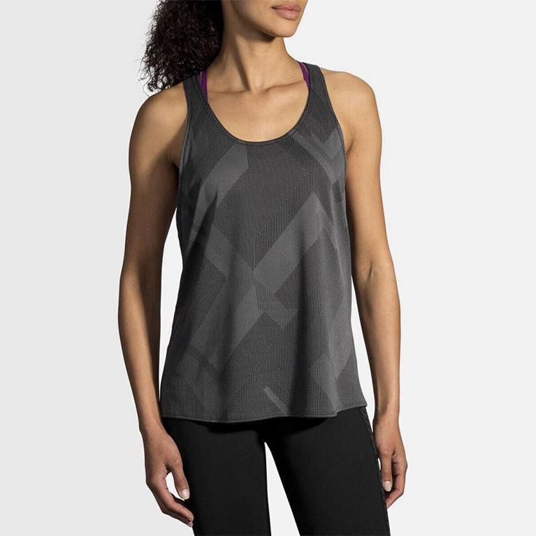 Brooks Array Mujer Camiseta Sin Mangas - Grises (9768WZHGM)